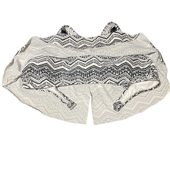 Xhilaration Black & White Bikini XL with Scrunchie Back Top - Picture 6 of 6